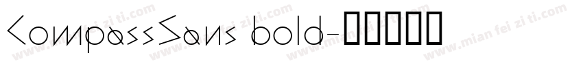 CompassSans bold字体转换